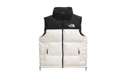 1996 Retro Nuptse Vest "White Dune / TNF Black / Recycled Down" NF0A3JQQGOM