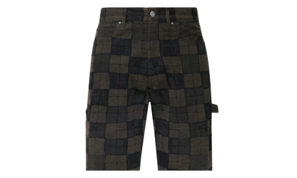 Checkered Carpenter Jeans "Brown" AMBMJE1096 210