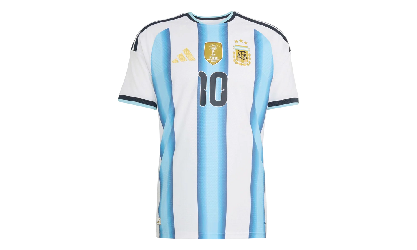 Argentina 26 Home Messi Authentic Jersey "White / Icey Blue / Light Blue" KH3934
