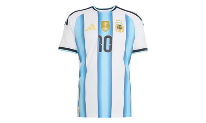 Argentina 26 Home Messi Authentic Jersey "White / Icey Blue / Light Blue" KH3934