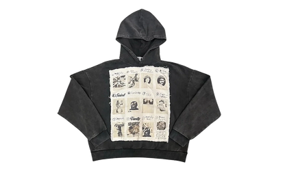 Patchwork Vain Pullover Hoodie "Charcoal" OSTG SAVAN NOZV