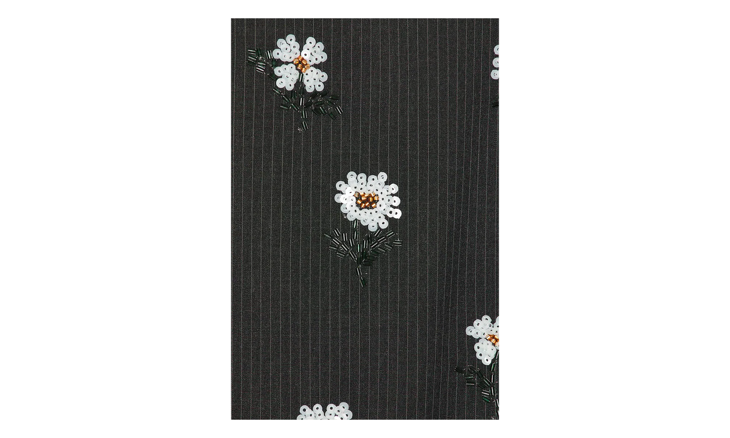 Flower Beaded Pants "Black" HTG260115 BLK