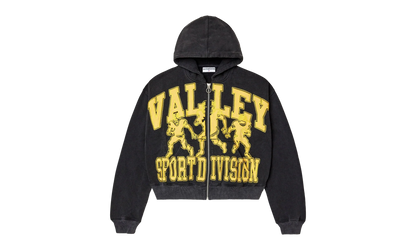 FRIDAY BLACK ZIP UP HOODIE "Black/Yellow" EN8WMYNH