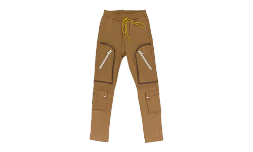 CANVAS CARGO PANTS "Brown" RHD-MBTM-0198