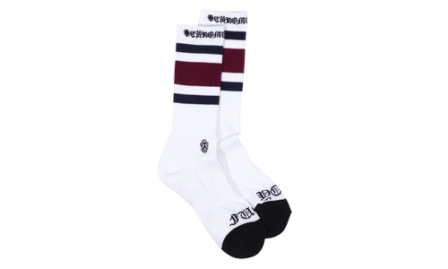 Fuck You Striped Sock "White / Purple" CHRM1022