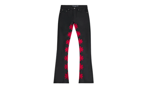 Leather Pant "Red / Black" LSLPBR