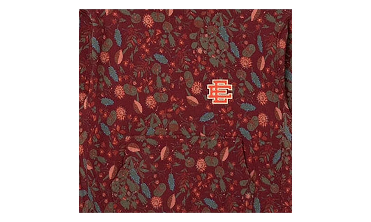 EE AOP HOODIE "FW22 - Maroon Floral" EE488