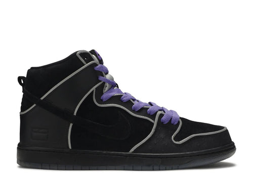 Dunk High Black Purple Box (WORN)