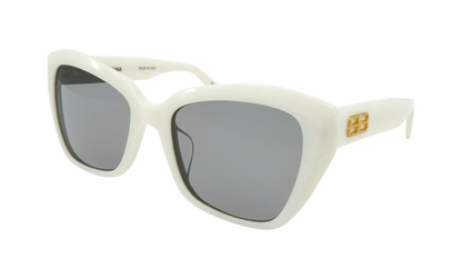 Geometric Frame Sunglasses WMNS "White" BB0273SA 003