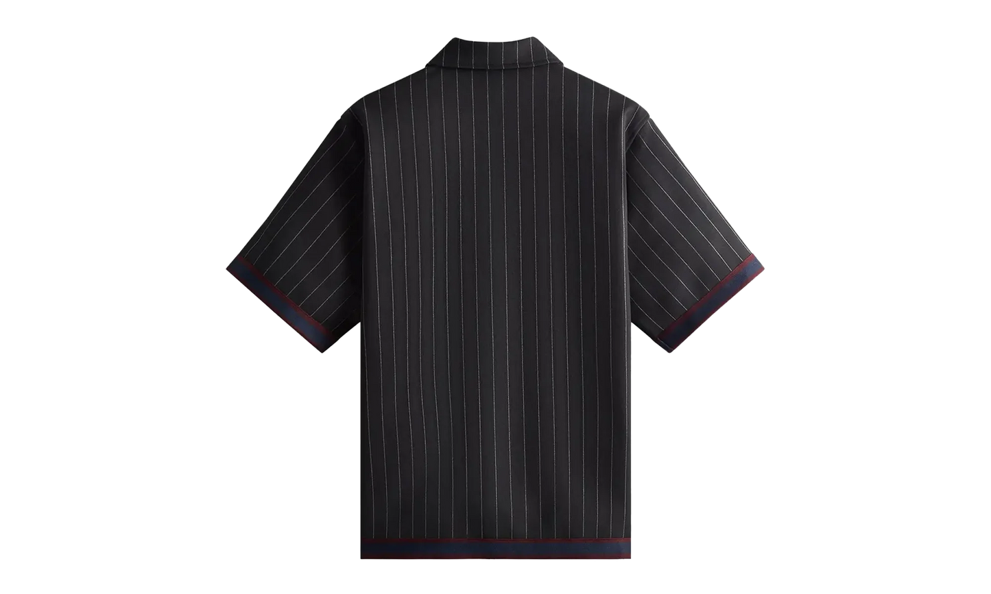 Pinstripe Woodpoint Shooting Shirt "Black" KHM031018 001