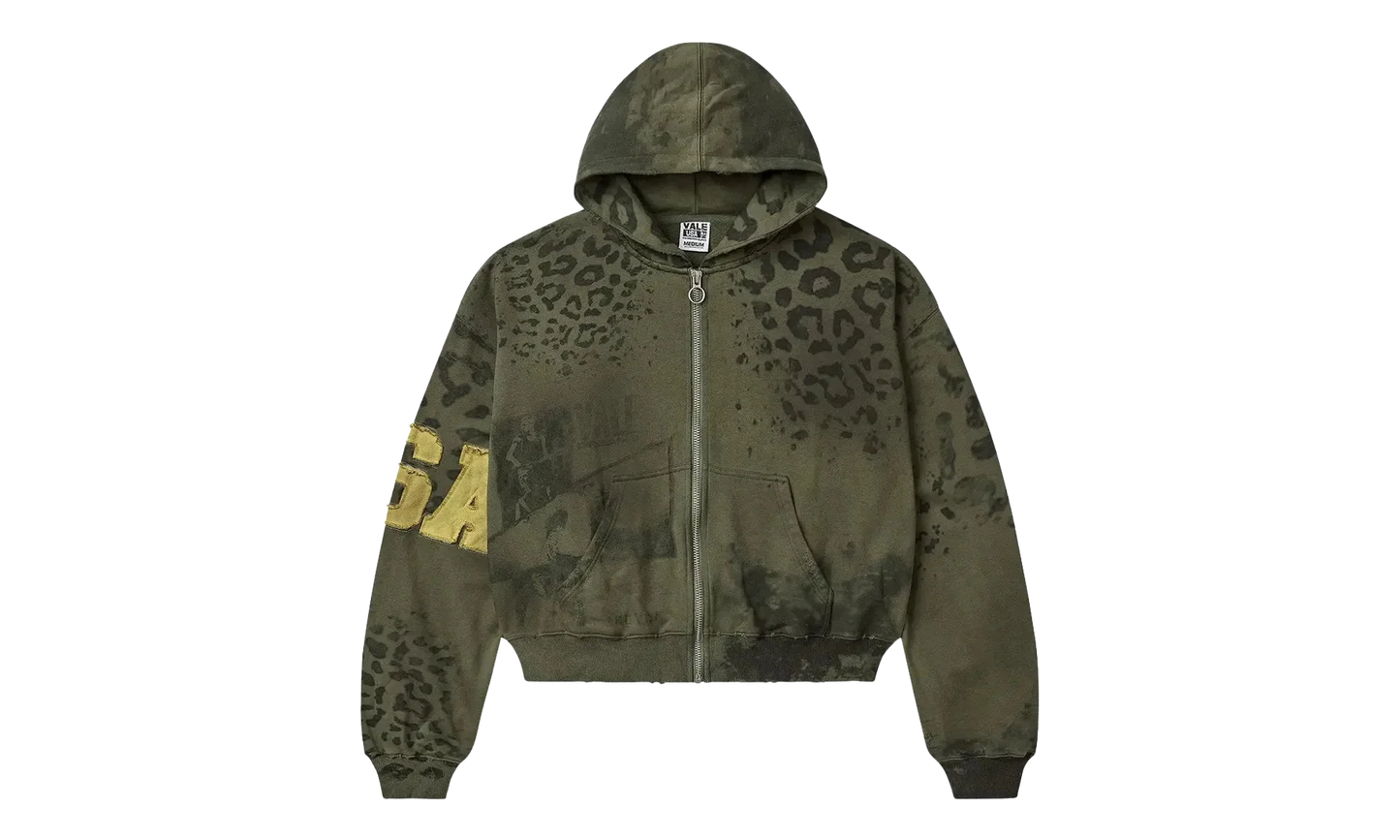 Safari Zip Up Hoodie "Olive" VAL121