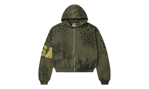 Safari Zip Up Hoodie "Olive" VAL121