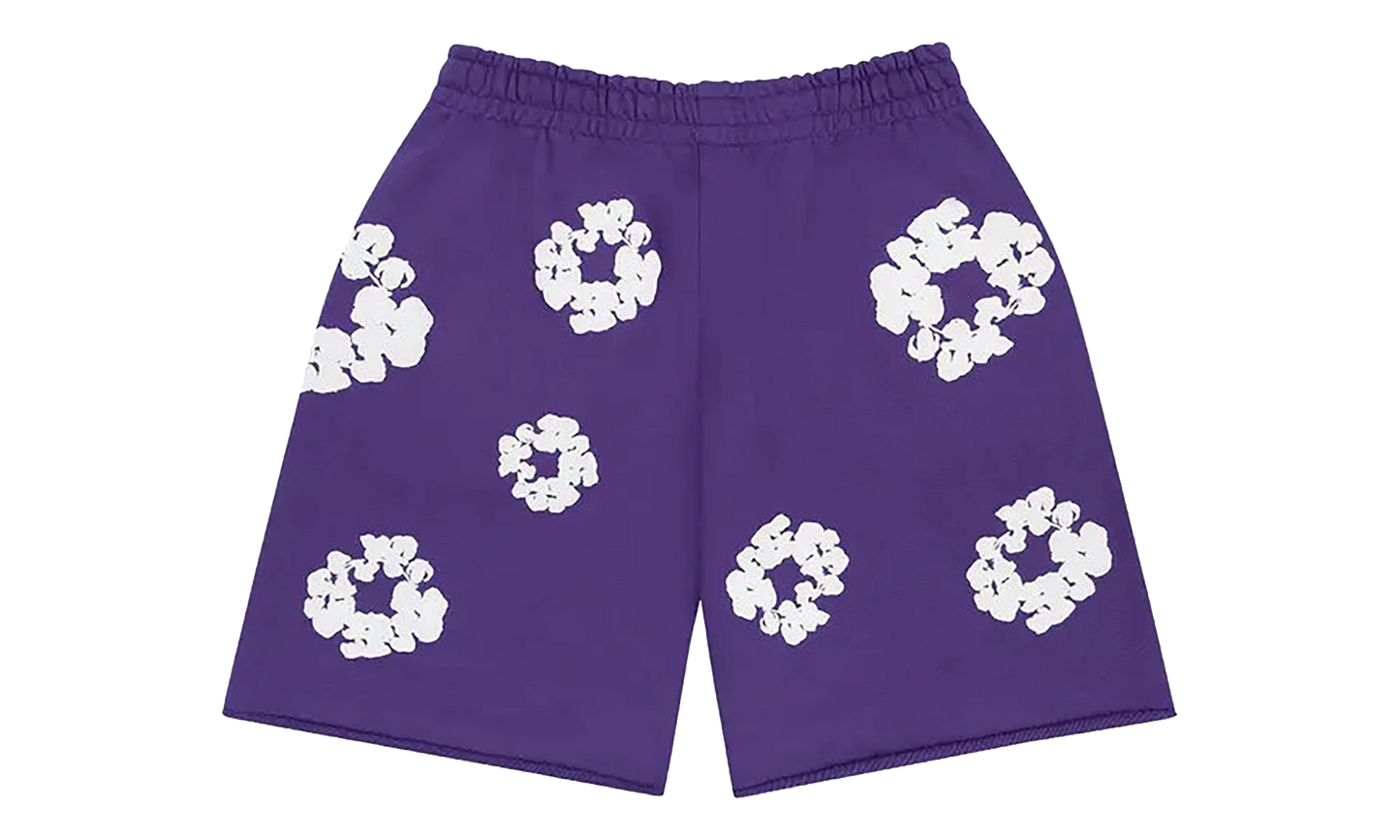 Cotton Wreath Sweatshorts "Purple" DT536