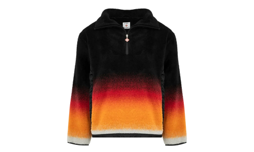 Gradient Fleece Quarter Zip Sweatshirt "Gradient - Black" M AW25 JK 376 01 EX SKI GRAD