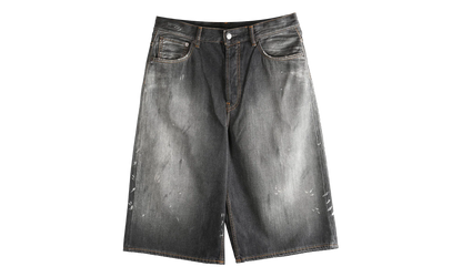 Loose Fit Denim Shorts "Black" FN MN SHOR000263 BLACK