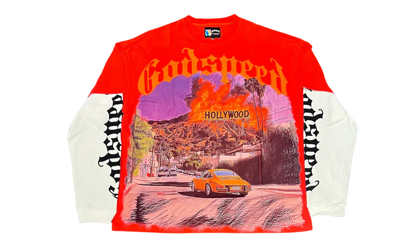 Los Scandalous Layered LS Tee "Red" GS055