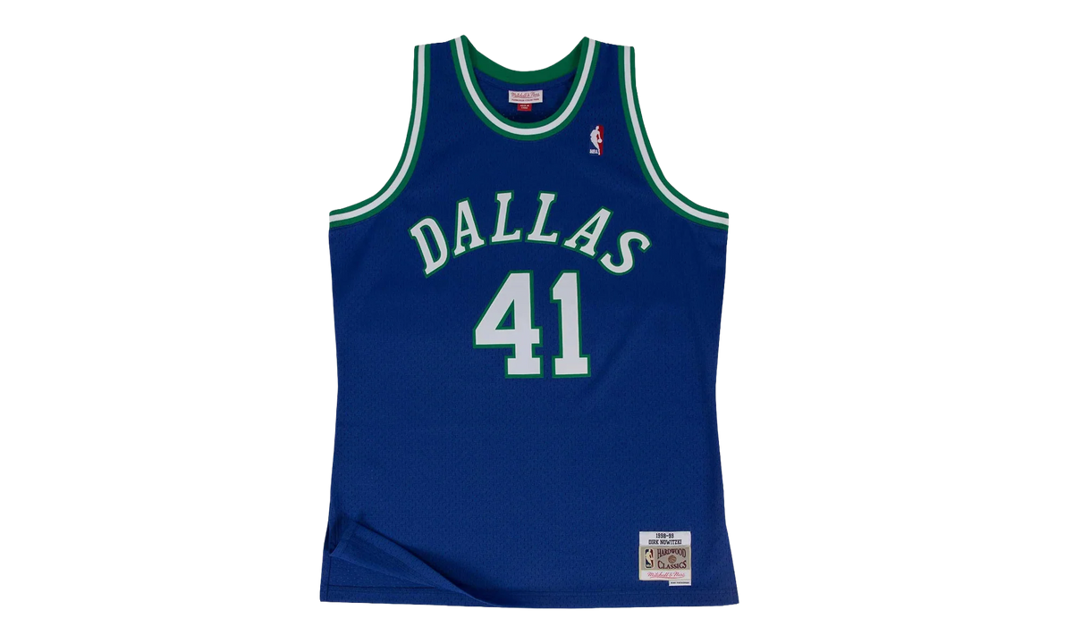 NBA Dirk Nowitzki Swingman Road Jersey "1998 Dallas Mavericks - Royal" SMJYGS18158 DMAROYA98DNO