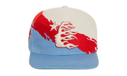 Paintbrush Snapback Hat "Red / Blue" HSR214