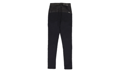 CONTRAST SKINNY W/ LEATHER "Aged Black/Black Leather" PS22WDS071