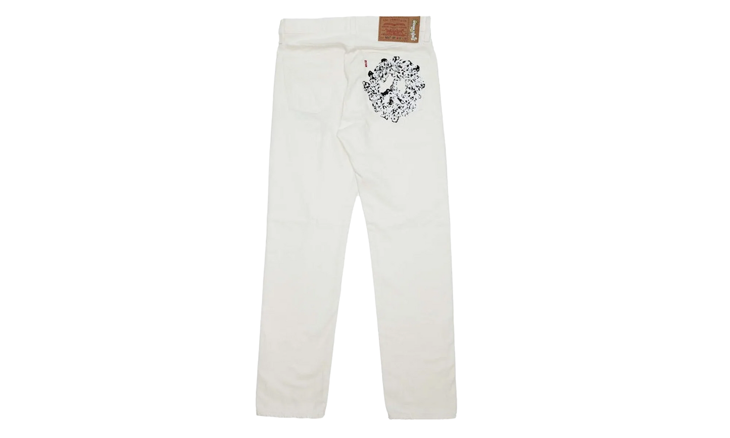 Peace Pocket Denim "White" DT408