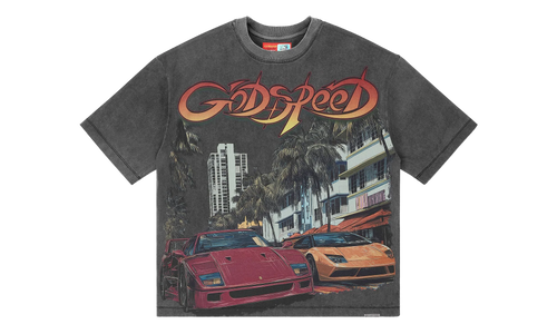 South Beach Drive Miami Superrun T-Shirt "Grey Wash" GS187