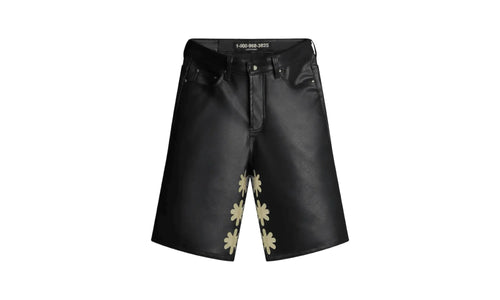 Leather Shorts "Black / Bone" 10058655