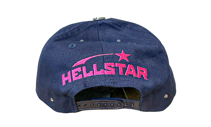 OG Logo Rhinestone Fitted Hat "Navy / Pink" HSR129