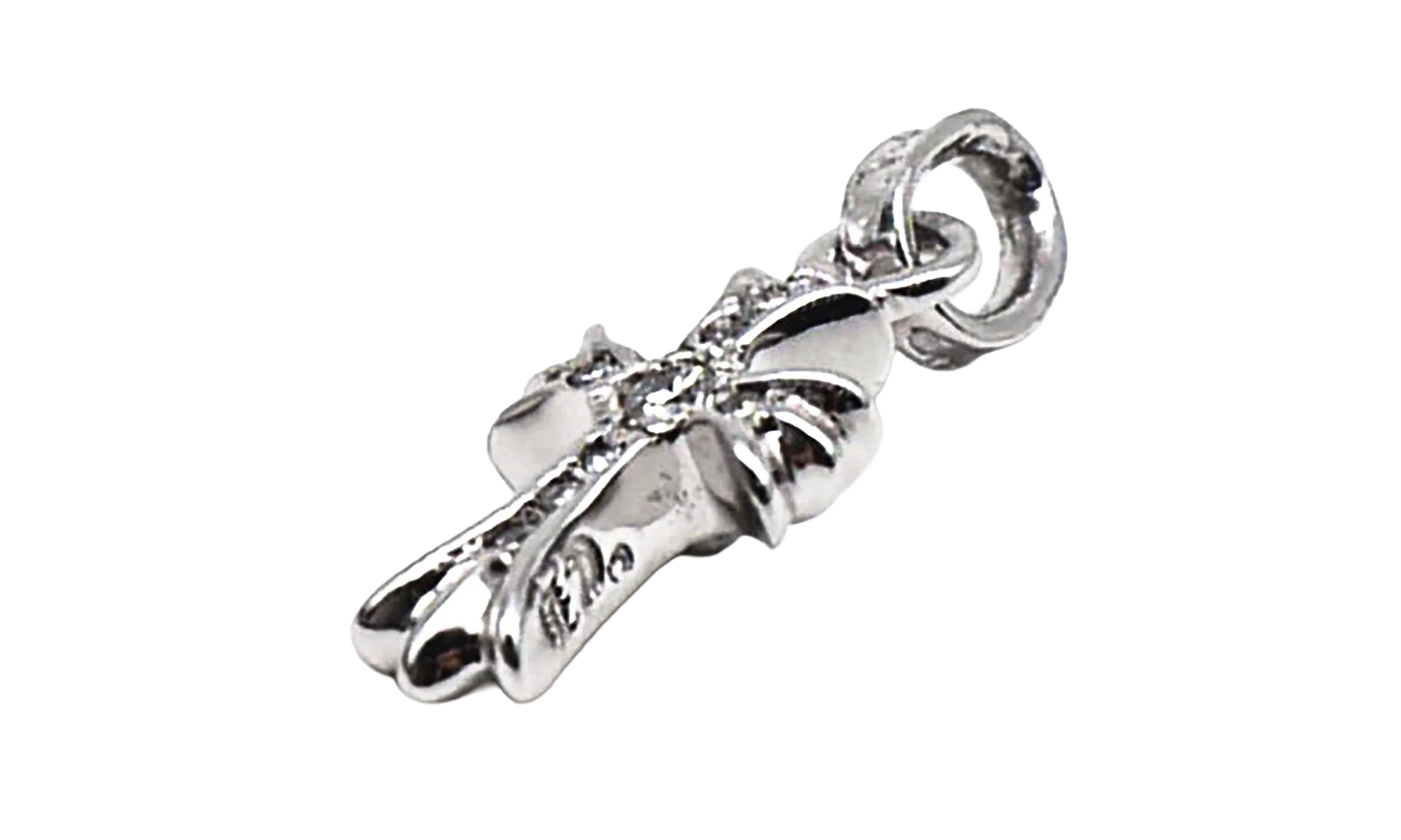 Diamonds Babyfat Cross Charm "18K White Gold" CHRM0813