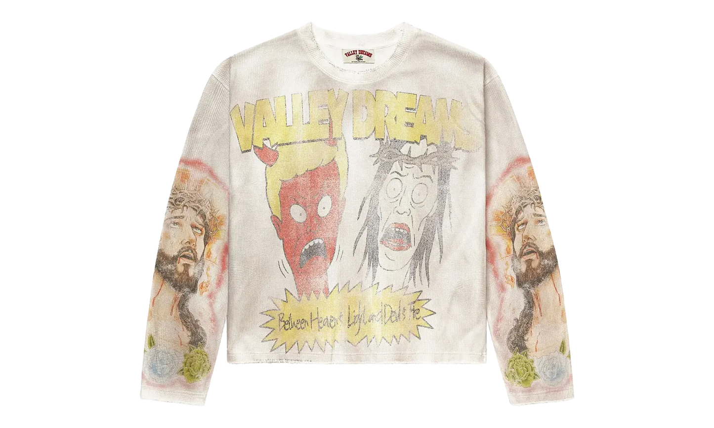 Riot Riot Thermal Sweatshirt "White" VAL86