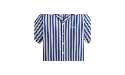 Striped Thompson Camp Collar Shirt "Current" KHM032196 412