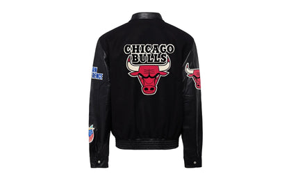 Chicago Bulls Wool & Leather Jacket "Black" NBA CHI BUL 108
