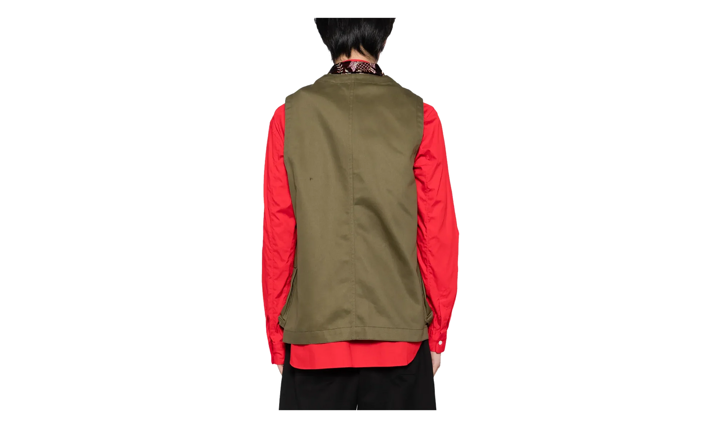 Pocket Casual Vest "Burgundy Khaki" PP V004 051