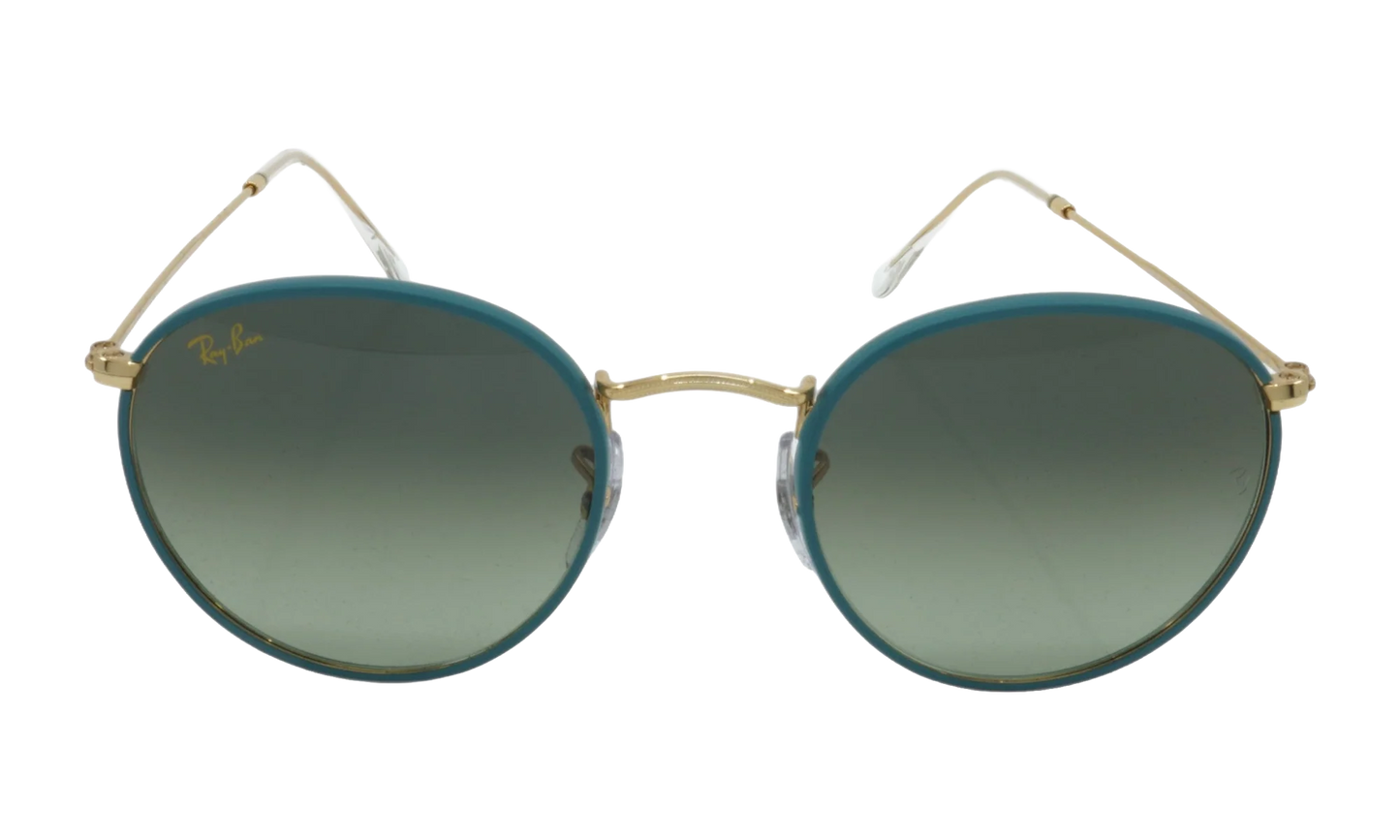 ROUND FULL COLOR SUNGLASSES "PETROLEUM ON LEGEND GOLD" RB3447JM-9196BH_50