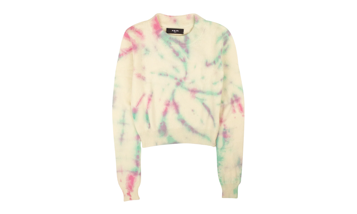 Tie Dye Cashmere Crewneck "Multicolored" WKL006 900