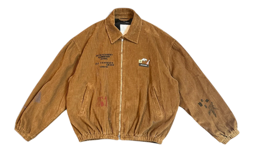 School Portrait Coach Bomber Jacket "Cotton Cord - Camel Fade Out" 261 MJK121P4 CORDCML