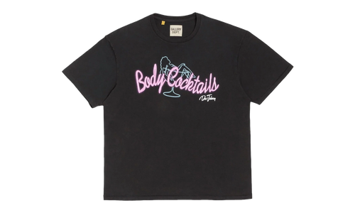 Doc Johnson Body Cocktails Logo Short Sleeve Tee Shirt "Black Multi" BDC 1000