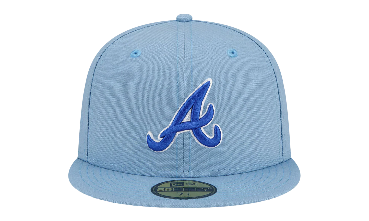 59FIFTY MLB ATLANTA BRAVES FITTED HAT "ERIC EMANUEL - Light Blue" EE433