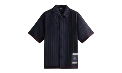 Pinstripe Woodpoint Shooting Shirt "Nocturnal" KHM031018 413