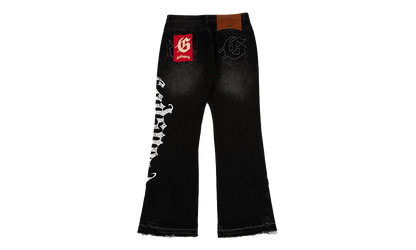 OG Logo Flared Denim Jeans "Grey Wash" GS116