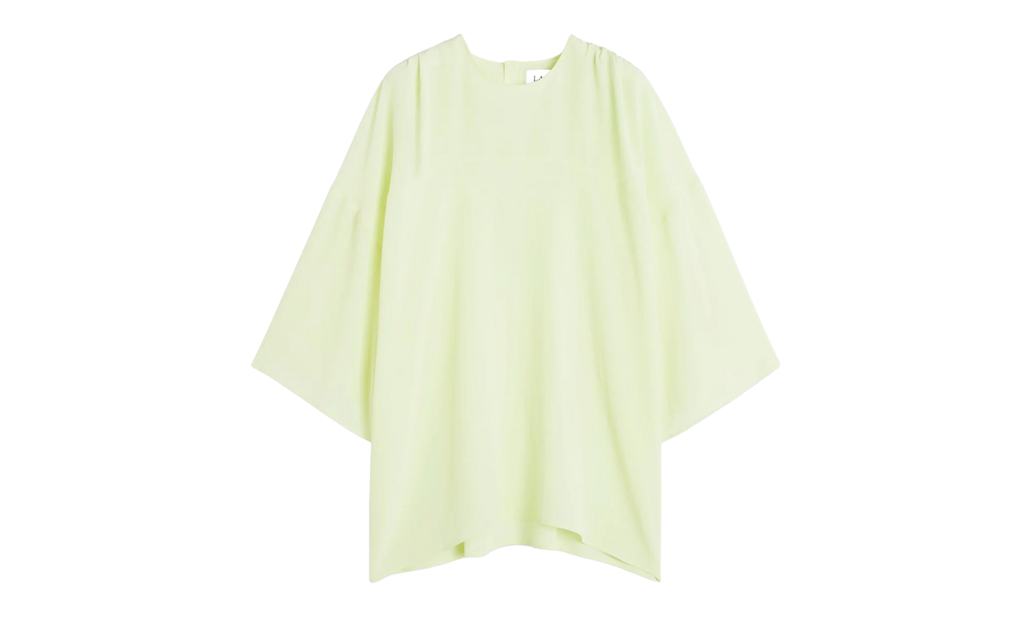 SILK ROUND NECK BLOUSE "CITRON" RW TO0004 4868 P23 87
