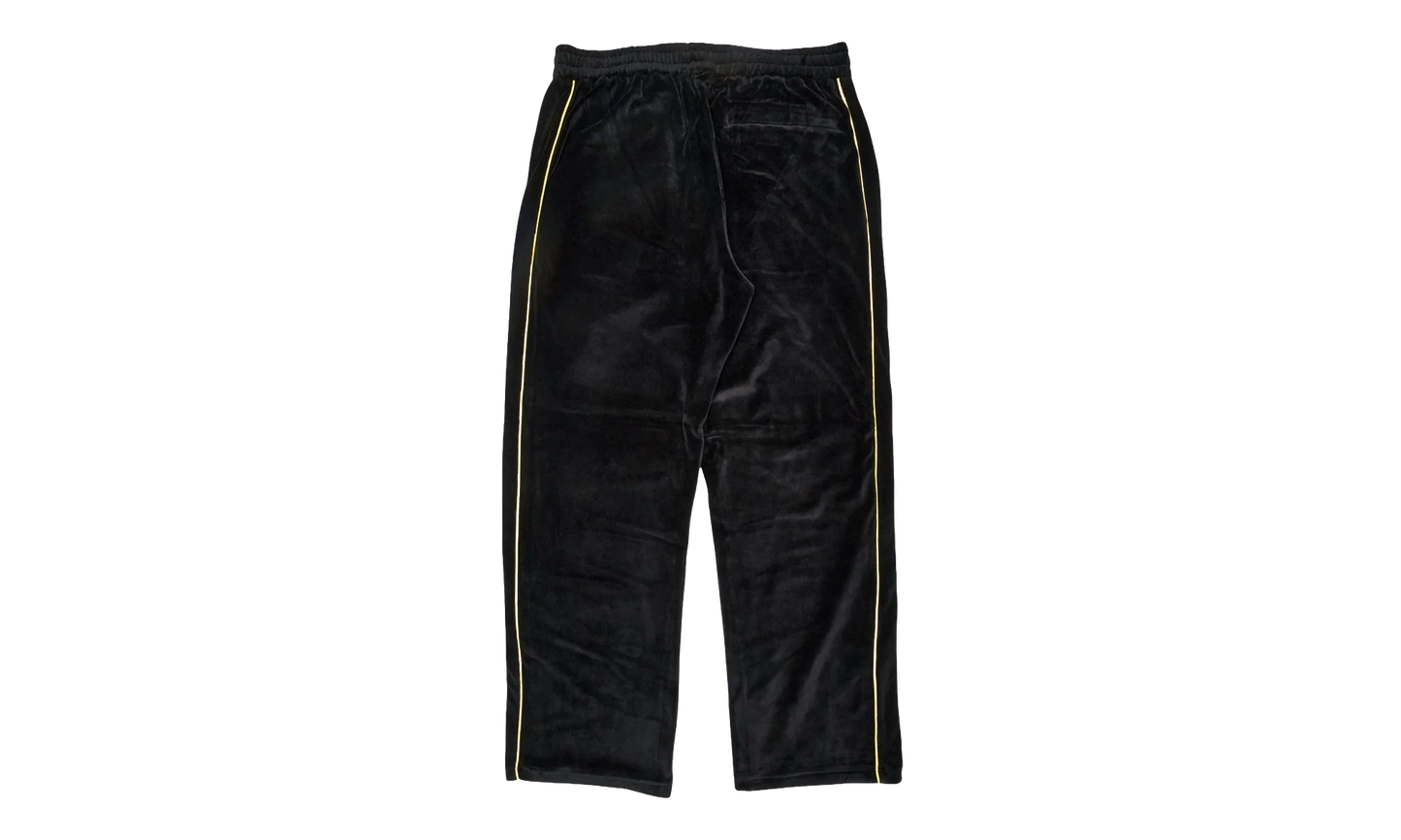 Outline Logo Velour Track Pants "Black / Yellow" SP5der323