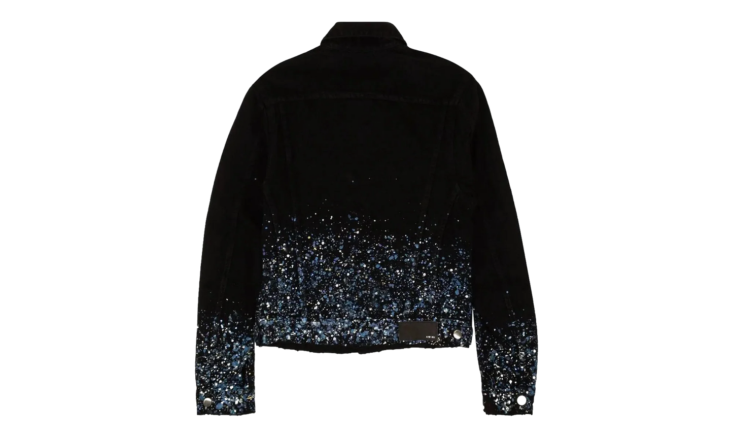 Black Crystal Painter Trucker Jacket "Black" AMIRI BLACK CRYSTAL PAINTER TRUCKER
