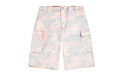 Camo Cut Off Short "Orange" GD047