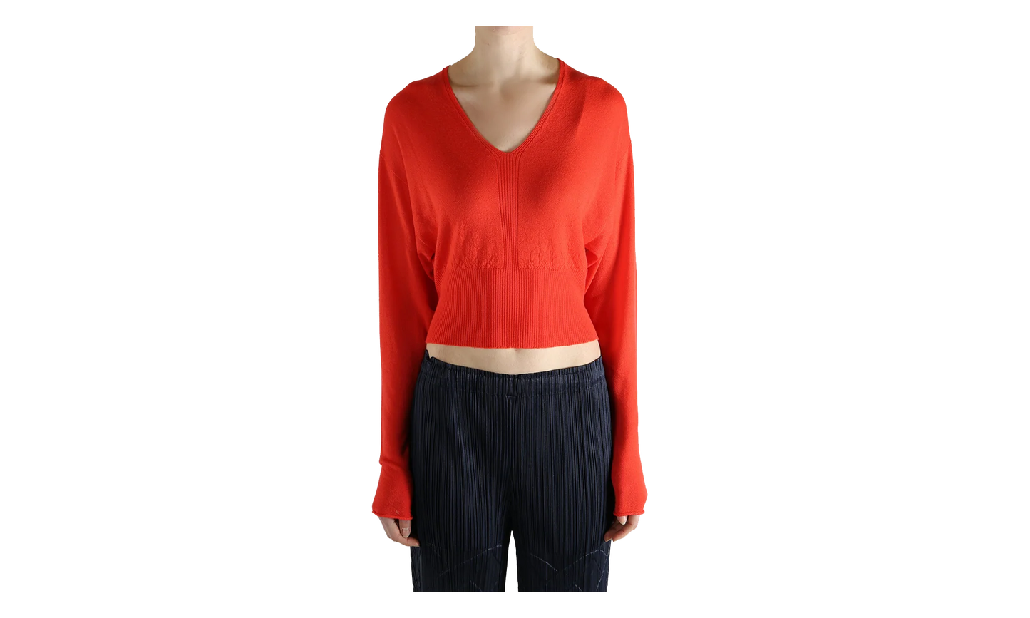 V Cropped Top WMNS "Coral" RP01F6665 WS 83