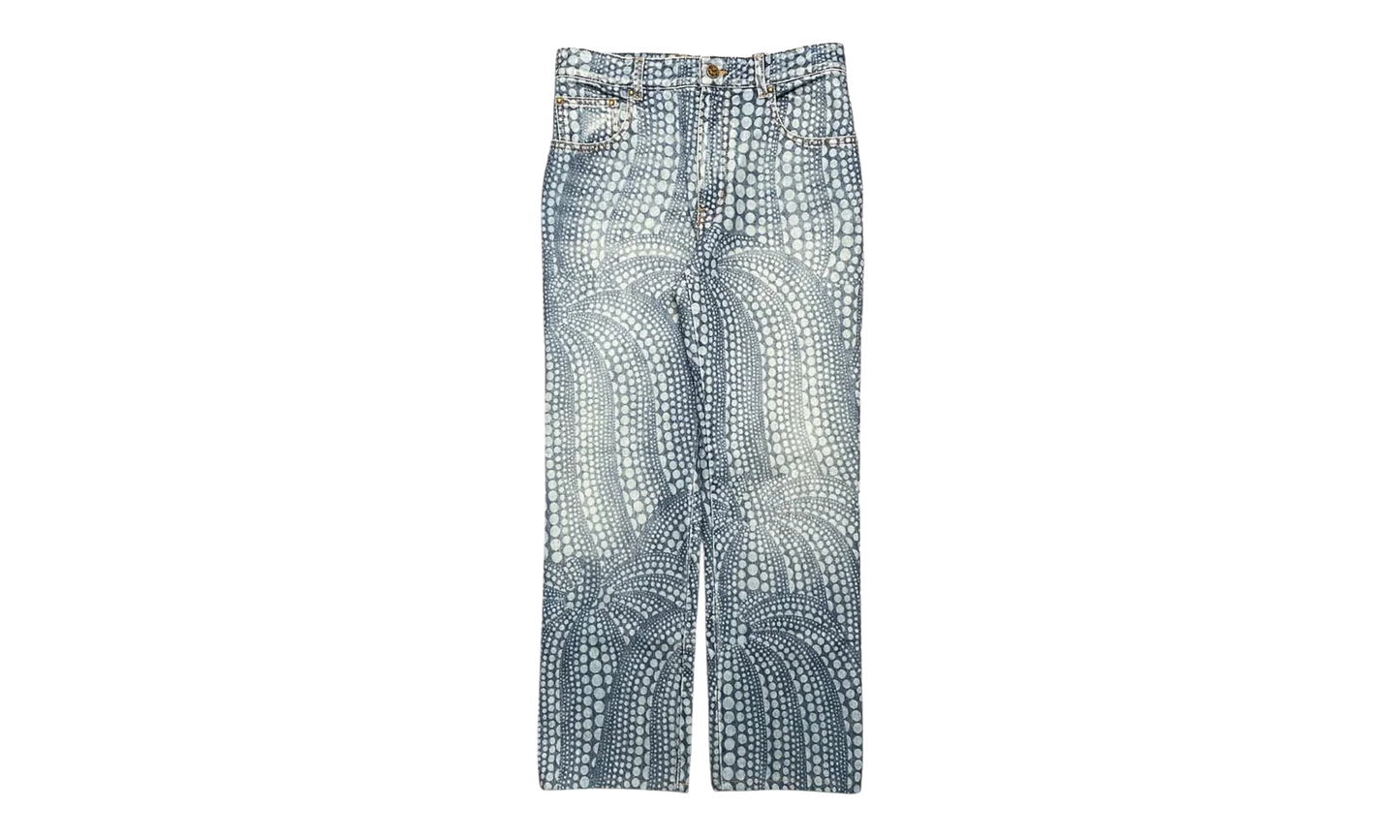 Yayoi Kusama All Over Dots Pumpkin Jeans "Indigo" 1AB60D