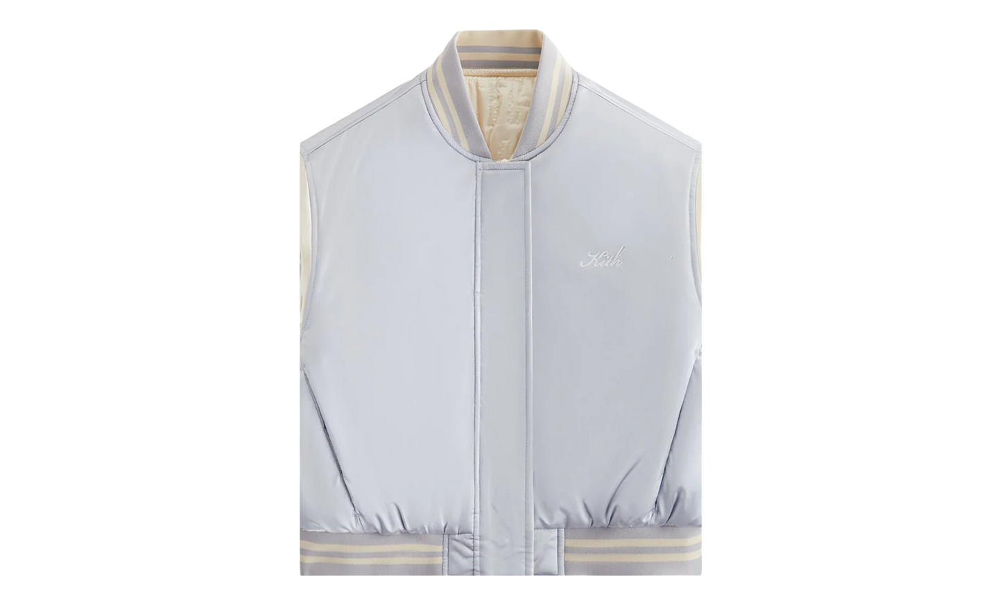 Landry Varsity Cropped Bomber "Pastel Blue" khw010187 431