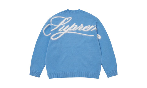 Angora Script Sweater "FW25 - Light Blue" SU26809