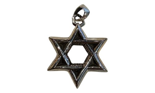 Large Star of David Pendant "Silver" CHRM1040