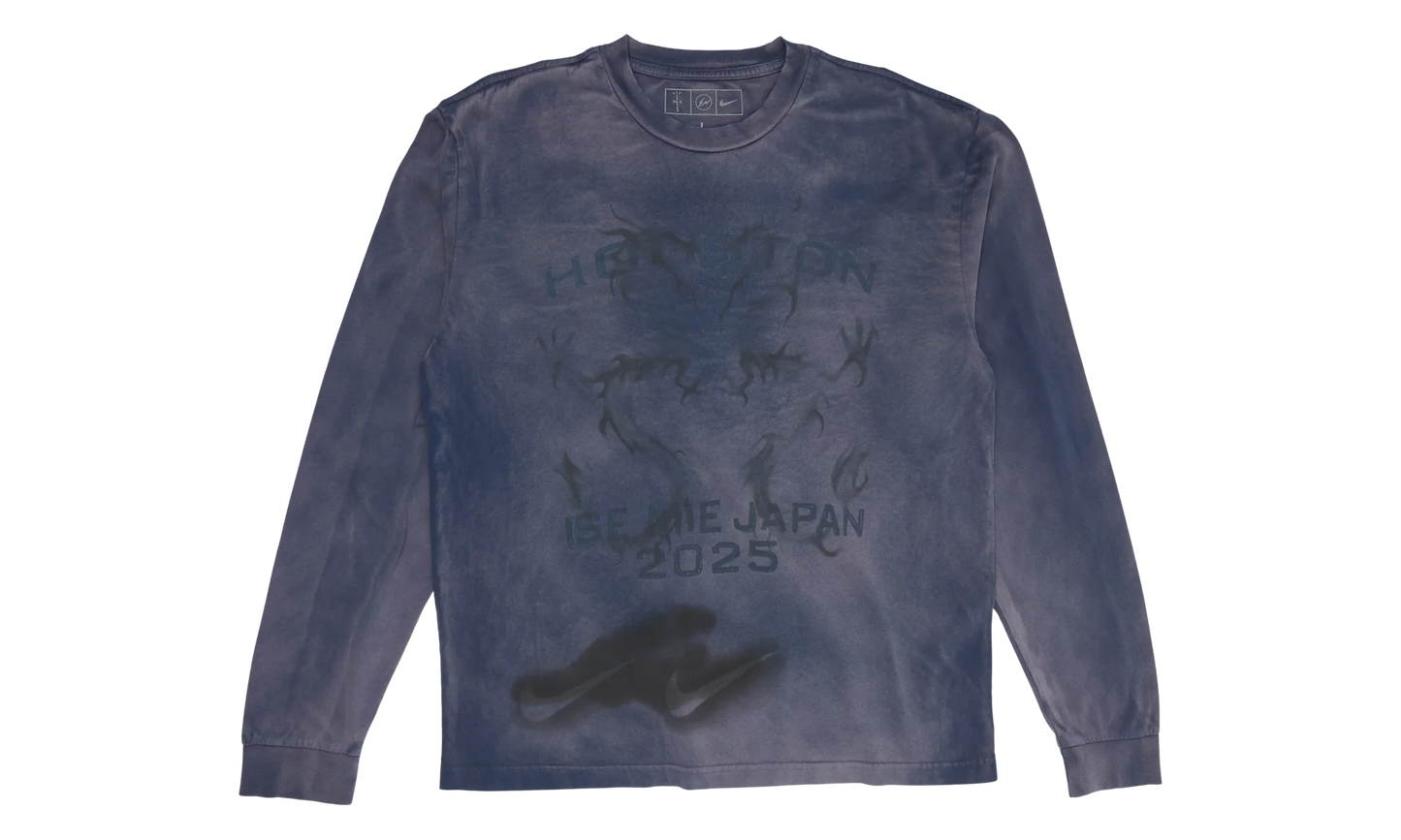 Cactus Jack by Travis Scott x Fragment x Nike Houston To Ise Mie Long-Sleeve "Navy" 01945 10004CJBTSX NAVY