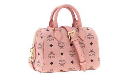 Small Ella Boston Bag in Visetos "Soft Pink" MWBFAEA03PZ001